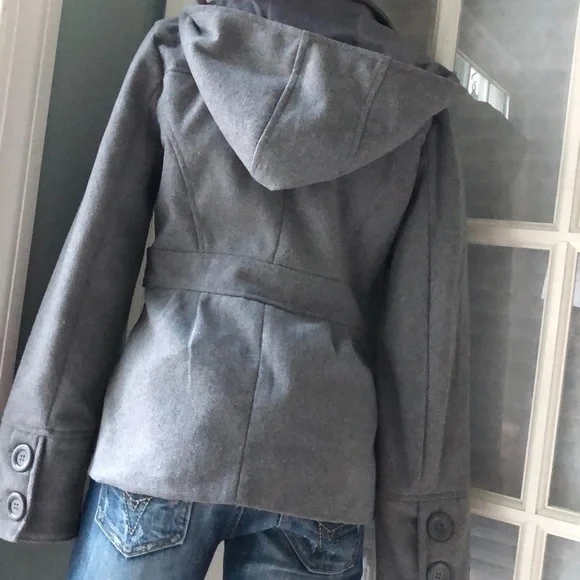 New look cute gray hooded jacket - Picture 3 of 8